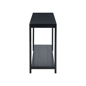Minimalist Console <b>Table</b> with Bottom Shelf and Four Legs Distinctive Features for Entryway Hallway Living Room - Product Image 5