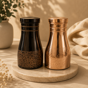 Azucarero de cobre moderno con grabado negro, azucarero de cobre hecho a mano, azucarero a prueba de fugas, utensilios de cocina ecológicos - Product Image 5