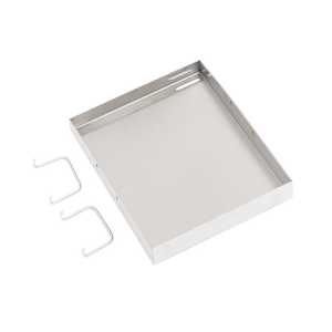 Plateau de cuisson rectangulaire en métal avec poignées pliables, plateau de cuisson et de rôtissage robuste pour barbecue en plein air - Product Image 1