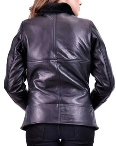 <b>Women</b> High Quality <b>Leather</b> <b>Bomber</b> <b>Jacket</b> Modern Casual Fashion Outerwear Premium Soft <b>Leather</b> Streetwear Style Private Label - Product Image 6