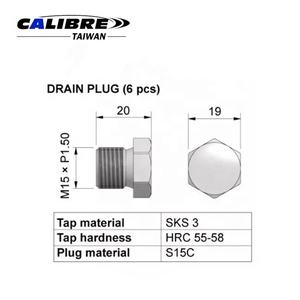 TAIWAN CALIBRE M15 x P1.5 Kit de herramientas de reparación de rosca y tapón de drenaje de aceite de motor, Kit de reparación de tapón de aceite - Product Image 5