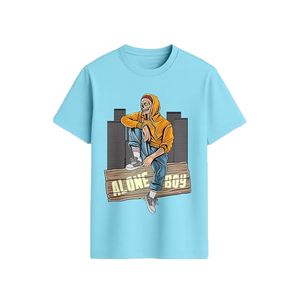 Camiseta de Algodón con Estampado Gráfico para Hombre, Cuello Redondo, Manga Corta, Estilo Casual, al Mejor Precio, de BD - Product Image 2