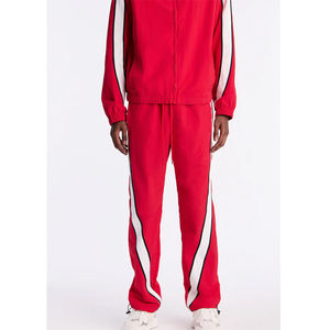 Conjunto Deportivo de Invierno para Hombre, Corte Ajustado, Color Sólido, Personalizable al Por Mayor, con Pantalón de Nylon Ecológico en Bloques de Color - Product Image 1