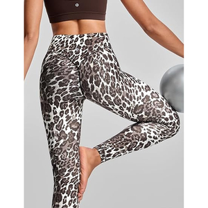 Leggings de sport pour femmes, tie-dye, taille haute, design froncé aux fesses, pour le yoga, la remise en forme, la course à pied, vêtements de sport - Product Image 3