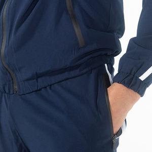 Conjunto Deportivo de 2 Piezas para Hombre, Chaqueta Cortavientos de Nailon, Ligero, Informal, para Correr, con Cremallera Completa y Franjas Laterales - Product Image 5