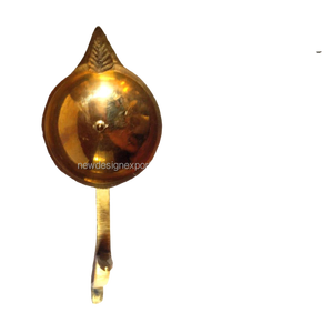 Lámpara de Aceite Religiosa de Latón Puro Pulido Resistente a la Oxidación, Deepak Individual, Aarti Diya Dhuni con Asa para Pooja Festiva y GANGA AARTI - Product Image 4