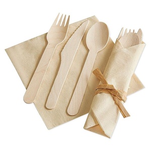 Nouvelles fourchettes jetables en bois de bouleau pour riz, salades et desserts, 155 mm, pour comptoirs de restauration rapide et présentoirs de plats sucrés - Product Image 1