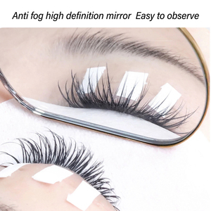 Eyelash <b>Mirror</b> Professional High Quality Stainless Steel <b>Foldable</b> 360 Degree Rotation Anti Fog Lash Ex SLK And Custom Logo - Product Image 2