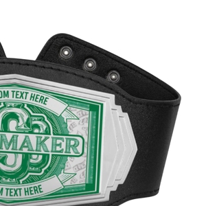 Cinturón de Campeonato Rainmaker, Cinturón Deportivo de Alta Calidad con Texto Personalizado, Cinturón con Título Personalizado para Eventos y Coleccionistas - Product Image 3