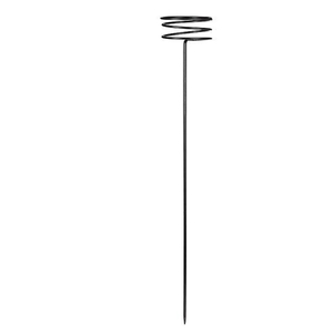 Portavelas en espiral de hierro negro mate de gran venta, soporte para velas de jardín, portavelas de Navidad con puntas metálicas. - Product Image 4