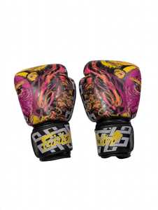 Gants de boxe Fairtex en cuir bleus personnalisables, dernières nouveautés, avec sangles réglables auto-agrippantes pour le kick-boxing et les arts martiaux - Product Image 5