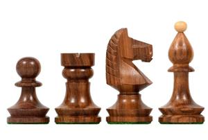 Piezas de Ajedrez Profesionales para Torneos Nacionales Rumano-Húngaros, Rey de 3.8 pulgadas en Madera de Sheesham y Boxwood al Mejor Precio - Product Image 5