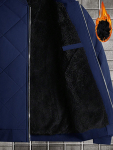 Men's Winter Autumn Customized ODM <b>Thick</b> Quilted Waterproof Anti-UV Windproof Single Button Zipper Pocket Polar <b>Fleece</b> <b>Jacket</b> - Product Image 4