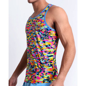 Meilleure Vente Débardeur Imprimé Sans Manches pour Entraînement, T-shirt de Fitness Personnalisé, Vêtements de Sport pour Gym, Course à Pied, Vente en Gros - Product Image 3