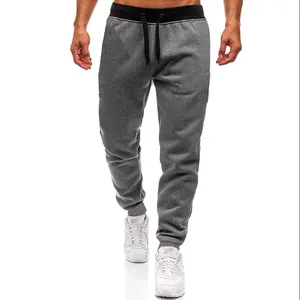 Pantalon de jogging ample pour homme, taille élastique, décontracté, noir et gris, coupe droite, coupe ample - Product Image 1