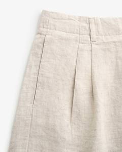 Pantalones Cortos Casuales de Lino/Algodón para Hombre de Alta Calidad, con Etiqueta Decorativa, Transpirables, de Secado Rápido, Duraderos, para Uso Diario en Verano, Vietnam - Product Image 3