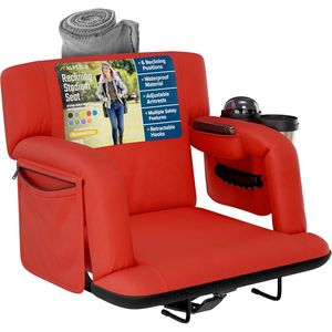 Sedile Reclinabile Premium per Gradinate con Supporto Lombare per Stadi Sportivi - Product Image 1