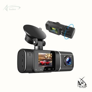 Sudex DC-2D01 Vehicle <b>Security</b> Dash Cam Dual Lens Front Rear 1080P Parking Monitor Loop Recording Car <b>Camera</b> System Use New - Product Image 1
