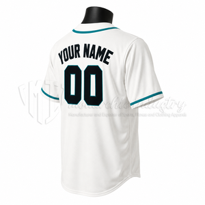 Camiseta de Béisbol Personalizada con Impresión a Medida, 100% Poliéster, Uniforme de Equipo Sublimado, Camisa con Botones, Secado Rápido, Transpirable, OEM, ODM - Product Image 4