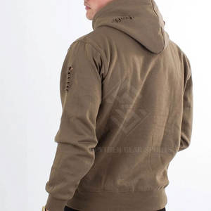 Sweat-shirts à capuche en molleton unis et déchirés pour hommes grandes tailles, respirants, écologiques, personnalisables, de haute qualité - Product Image 2