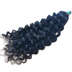 Paquetes de cabello Remy virgen crudo indonesio Natural suave rizado 100% cutícula de cabello humano alineada para extensiones de trama Genius - Product Image 4