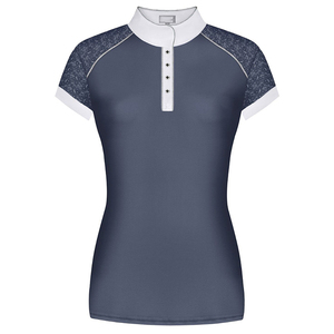 Camisas de equitación personalizadas para mujer, de algodón blanco, manga larga, transpirables, elegantes, de alto rendimiento, capa base para montar a caballo. - Product Image 6