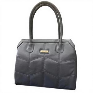 Sacs à main pour femmes en cuir de buffle noir, fabriqués à la main, imperméables, avec fermeture éclair, grande capacité, sacs de luxe pour le shopping, fabriqués en Inde, best-seller - Product Image 1