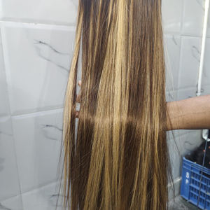 Extensiones de Cabello Remy Indio Virgen con Cutícula Intacta, Color Balayage Piano, Textura Rizada, Ondulada y Lisa, Doble Trama, Decoloradas - Product Image 1