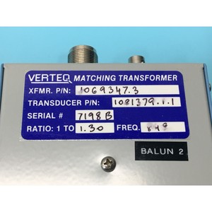 Transformateur d'adaptation RF Verteq 1069347.3 - Équipements et pièces semi-conducteurs d'occasion de qualité mondiale - Product Image 3