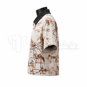 Custom Mens Printed <b>Short</b> <b>Sleeve</b> Zipper Shirt <b>Jacket</b> OEM ODM Casual Streetwear Zip-Up Solid Pattern 100% Organic Cotton - Product Image 4