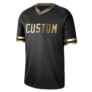 Maillot de baseball personnalisé en polyester pour hommes, style vintage, broderie en mesh, sublimation, vente en gros pour équipes jeunes - Product Image 3