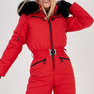 2027 Women <b>Waterproof</b> Windproof Snowboard One Piece Ski Suit Warm Outdoor Snow Jumpsuit Jacket <b>Overalls</b> Skiing Set - Product Image 5