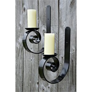 Wholesale Handcrafted Metal Leaf Wall <b>Sconce</b> <b>Candle</b> Holder Rustic Branch Design Vintage Hanging Home Decor Hospitality Supply - Product Image 5
