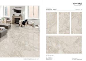 Azulejo de Porcelana Brillante con Aspecto de Mármol de Formato Grande Royal, 600x1200, Superficie Pulida, para Paredes y Pisos, Interior y Exterior - Product Image 2