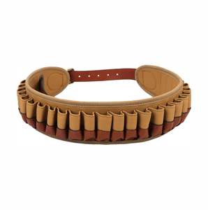 Porte-cartouches de chasse 20GA et 12GA, bandoulière pour munitions avec pochettes MOLLE - Toile et cuir 10x/6x - Product Image 1