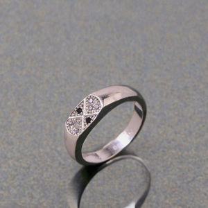Anillo de pulgar de plata de joyería fina de banda de eternidad de moda unisex para uso diario e idea de regalo - Product Image 1