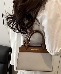 High Quality Women's PU Leather Canvas Handbag <b>Large</b> Capacity Sling Shoulder Bag Durable Polyester Lining Fashion Designer Bags - Product Image 1