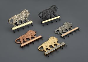 Soporte de pared con diseño de León Real Indio, gancho decorativo de latón antiguo, organizador de estilo real para el hogar - Product Image 1