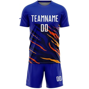 Nuevo Modelo de Camisetas de Fútbol Unisex Transpirables con Estampado Digital, Antibacterianas, de Manga Corta, Último Diseño, 100% Poliéster - Product Image 1