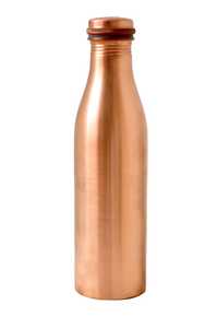 99% Pure Copper Water <b>Bottle</b> with Glossy Polka Dot Print | Leak Proof Ayurvedic Health Benefits Yoga <b>Flask</b> 1000ml Copper Vessel - Product Image 5