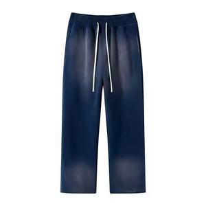 Wholesale <b>Men</b> Cotton Fleece Joggers <b>Men</b> Straight Leg Sun Faded Acid Washed <b>Sweat</b> Jogger Stacked <b>Pants</b> - Product Image 1