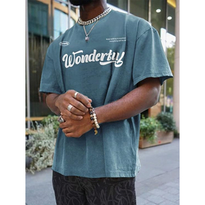 Men's Oversized Graphic T <b>Shirts</b> Short Sleeve Drop Shoulder Tee | <b>Novelty</b>, Wide Variety Print, Relaxed and On-Trend for Casual - Product Image 2