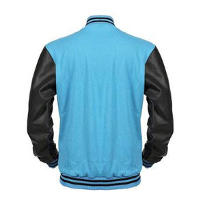 Chaqueta Varsity Blanca para Hombre de Alta Calidad al por Mayor, Cómoda y Transpirable, Corte Regular, Estilo Letterman para Uso Casual - Product Image 3