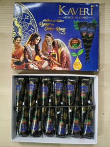 Conos de henna natural Kaveri Mehndi para tatuajes, color oscuro intenso, fácil de aplicar, para uso doméstico, 100% libre de químicos. - Product Image 5