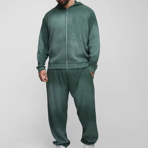 Chándal de Invierno con Capucha, Estilo Nuevo, Lavado Ácido, Estampado, 100% Algodón, Ligero, Transpirable, de Secado Rápido y Ecológico para Hombre, Venta al Por Mayor - Product Image 4