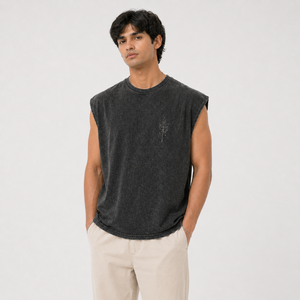 Débardeur Homme en Polyester et Coton 100% (180g) Personnalisable avec Logo – Sportif, Musculation, Fitness, Gym – Respirant, Écologique, Séchage Rapide – Vente en Gros - Product Image 1