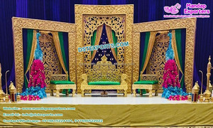 Decoraciones Coloridas para Escenarios de Bodas Indias, Decoración Nocturna para DJ Musulmanes, Decoración Colorida para Bodas Hindúes, Diseño de Escenario para Sangeet en Suiza - Product Image 2