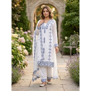 Colecciones Premium de Conjuntos de Top, Pantalón y Dupatta Listos para Usar 2026, con Bordado de Hilo en el Pantalón y Dupatta, Diseñados para un Ajuste Perfecto - Product Image 1