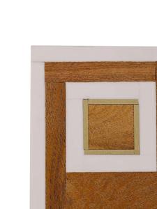 Handmade Square Resin & Wood Modern Design <b>Mats</b> & Pads 350mm Diameter for Coffee Table and Kitchen Decor Gift - Product Image 4