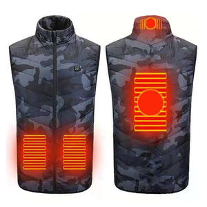 Gilet chauffant rechargeable pour homme Gillet, 12V 7.4V 5V, pour la chasse hivernale, veste matelassée camouflage, vêtements de moto - Product Image 2